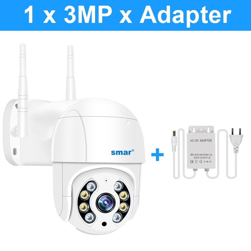 Smar 1080P 3MP 5MP 4K WiFi Camera Outdoor 5X Digital Zoom PTZ Wireless Camera IR Night Vision Two Way Audio Home Security XMEYE