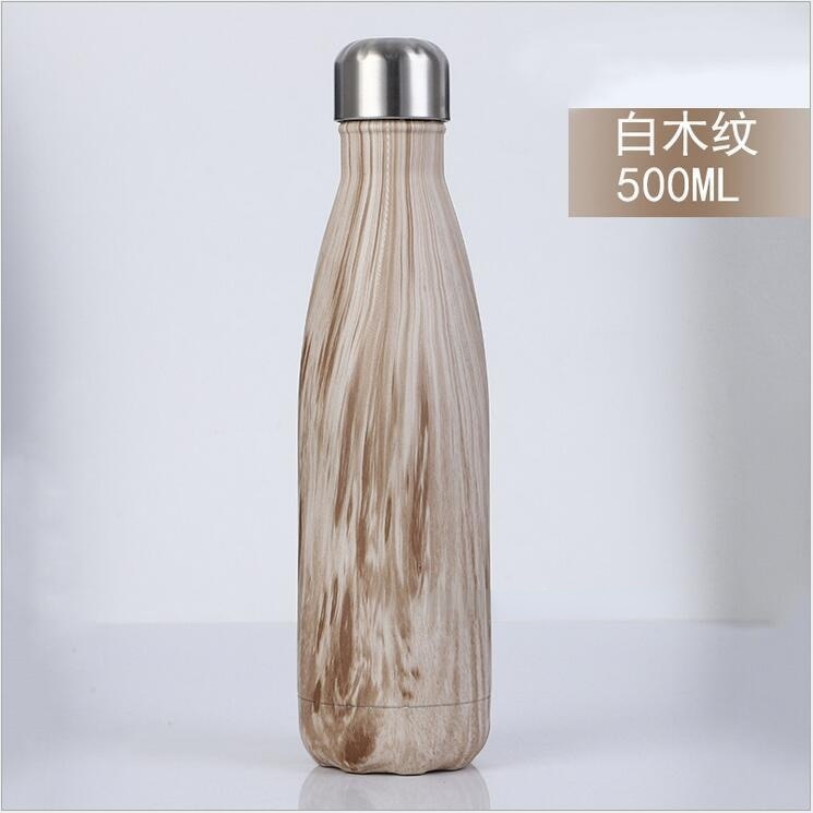 FSILE 500/1000ml Double-Wall Insulated Vacuum Flask Stainless Steel Water Bottle Cola Water Beer Thermos for Sport Bottle