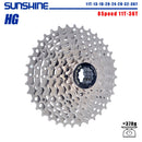 SUNSHINE Bicycle Cassette 8/9/10/11/12Speed Freewheel 32/36T/40T/42T/46T/50T/52T Sprocket HG Structure Flywheel For SHIMANO/SRAM