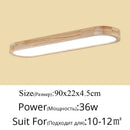 New Remote Control Minimalist Ceiling Lights Wooden Decorative Ceiling Lamps Panels For Living Room Bedroom Corridor Luminaire