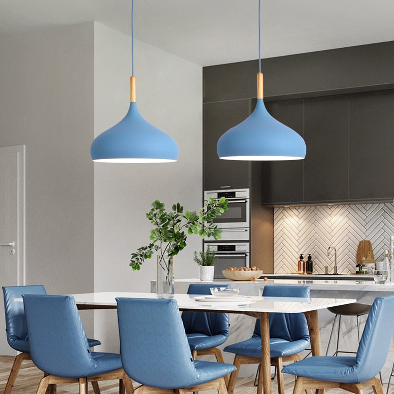 Nordic Simple Pendant lights LED Hanging Lamp for Living Room Kitchen Cafe Dining Room Table Home Décor E27 Lighting Fixtures