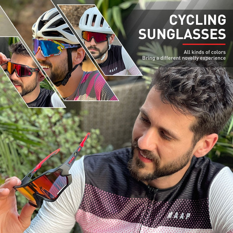2022 New 1 Lens Cycling Eyewear Sport Running Riding Fishing Glasses Motorcycle Bicycle Goggle MTB Road Bike Sunglasses
