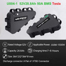 LG Tesla EBike Battery 21700 18650 Triangle Bateria Pack 36V 48V 52V 20Ah 24Ah 28.8Ah  for 750W 500W 1000W 2000W Motor