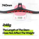 SYNCROS Carbon Fiber Mountain Mountain Integrated MTB Manillar FRASER IC SL -8 -17 -25 Tres especificaciones con tornillos de titanio