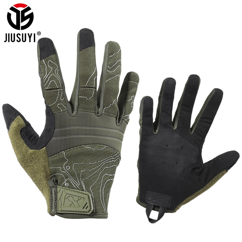 Guantes militares tácticos transpirables para conducir, Paintball militar, tiro, Airsoft, combate, pantalla táctil, protector de dedo completo para hombres