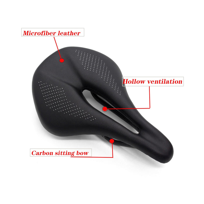 Ultralight 3K leather carbon fiber bicycle saddle road/ mountain bike bicycle saddle bicycle seat cushion 240*143/155