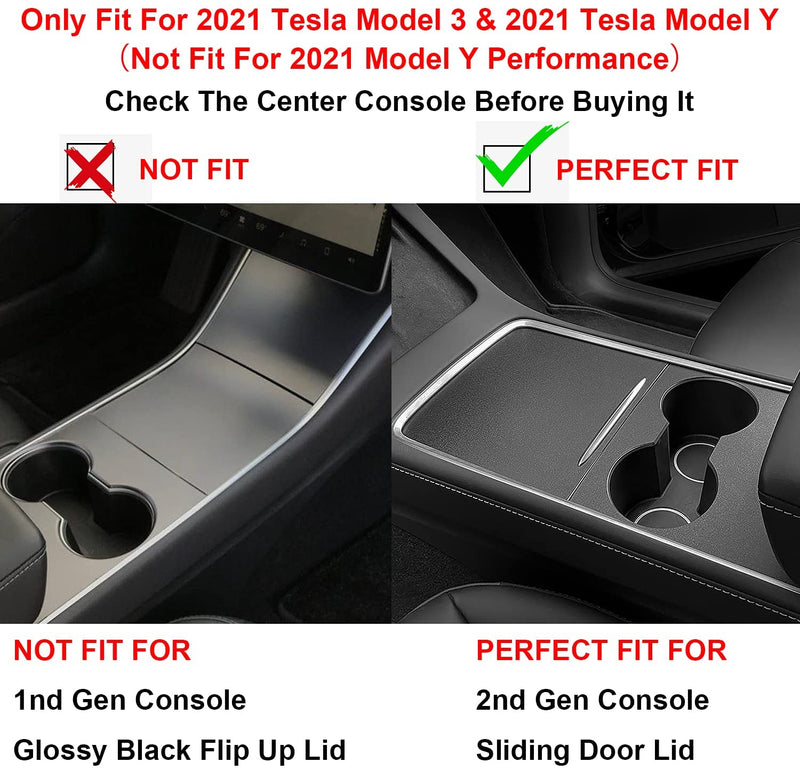 Para Tesla modelo 3 2022 modelo Y consola central bandeja organizadora 1-3 uds accesorios interiores para Tesla modelo 3 Y 2021 caja de almacenamiento