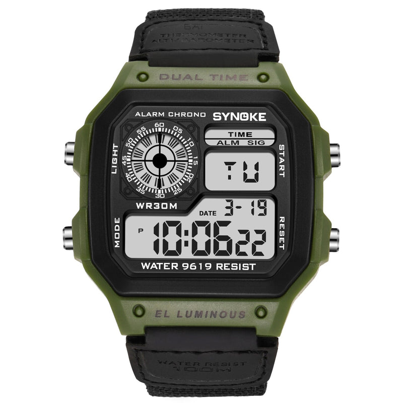 PANARS Reloj Deportivo Digital para hombre, Reloj deportivo resistente al agua hasta 50M, Relojes de pulsera de acero inoxidable, Relojes Deportivos Zegarek