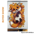 HUACAN Diamond Painting Fox Full Square Round Drill Needlework Art Diamond Embroidery Animal Diamond Mosaic Home Decoration