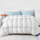 Peter Khanun White Goose Down Filler 3D Bread Duvet/Quilt/Comforter Winter Summer Luxury Blankets 100% Cotton Shell 015