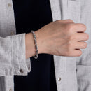 Fashion Vintage Men100% 925 Sterling Silver Bracelet Punk Hip-Hop Male Solid Pure Silve Boy 20 cm Chain Hand Catenary Jewelry