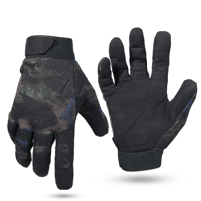 Multicam Outdoor Tactical Gloves Army Military Bicycle Airsoft Hiking Climbing Shooting Paintball Camo Sport Full Finger Glove