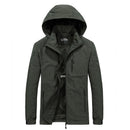 Herren Windbreaker Jacken Wasserdichte Windjacke Herren Militär Kapuzen Wasserfester Windbreaker Lässiger Mantel Herren Herbst 2022