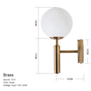 Lámpara colgante moderna lujosa bola de cristal dorada pantalla luces colgantes accesorios para comedor dormitorio decoración iluminación