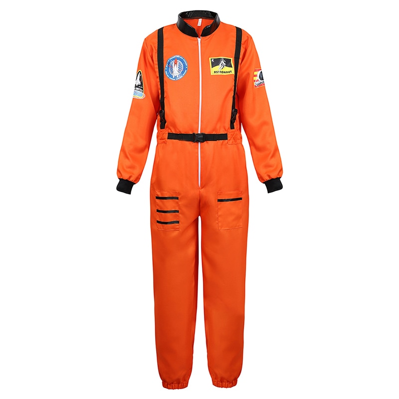 Astronauten-Kostüm Herren Halloween-Kostüm für Damen Raumanzug Erwachsene Overall Astronauten-Kostüm Rollenspiel