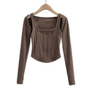 Korean Style Y2k Striped Stitching T-shirt Women 2 In 1 Shrug Set Co-ord Crop Shrug and Corset Tank Tops Set