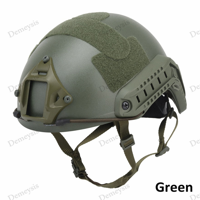 Casco táctico Fast MH PJ Casco Airsoft Paintball Cascos de combate Deportes al aire libre Cabeza de salto Equipo de protección