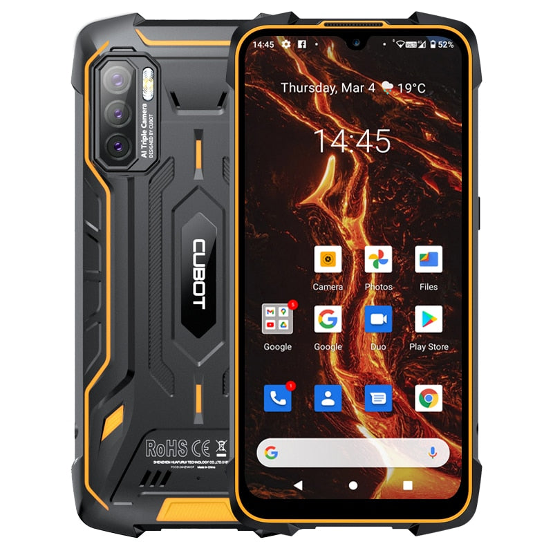 Cubot KingKong 5 Pro IP68/IP69K Wasserdichtes Smartphone Robustes Telefon 8000 mAh 48 MP Dreifachkamera Android 11 NFC 64 GB Global 4G LTE