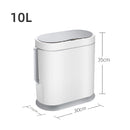 Joybos Narrow Bathroom Smart Trash Can with Toilet Brush,10L Electronic Automatic  toilet Waterproof Smart Sensor Trash Bin