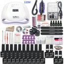 Super Manicure Set for Nail Kit with led Nail lamp 20000RPM Nail drill Machine Nail Polish Kit Acrylic Kit Nail Art Tools Set