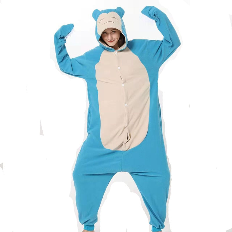 Nuevo Animal Kigurumi XXL Traje de dibujos animados Mujeres Pijama Anime Onesies para hombres adultos Onsie Boy Girls Pijamas Fleece One-Piece Body