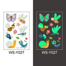 Tattoo-Aufkleber Leuchtendes Kind Kind Temporäre Fake Tattoos Glow Paste auf Gesicht Arm Bein für Kinder Körperkunst Meerjungfrau Aufkleber