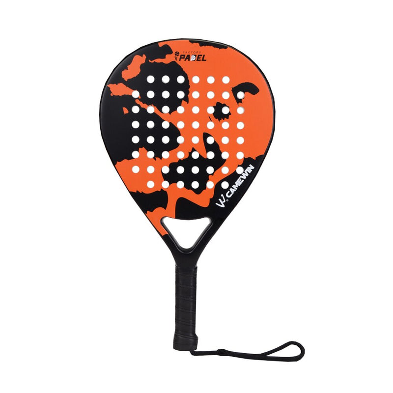 2021 Neuer professioneller Carbon-Faser-Padel-Tennisschläger Soft Face Paddel-Tennisschläger mit Taschenabdeckung