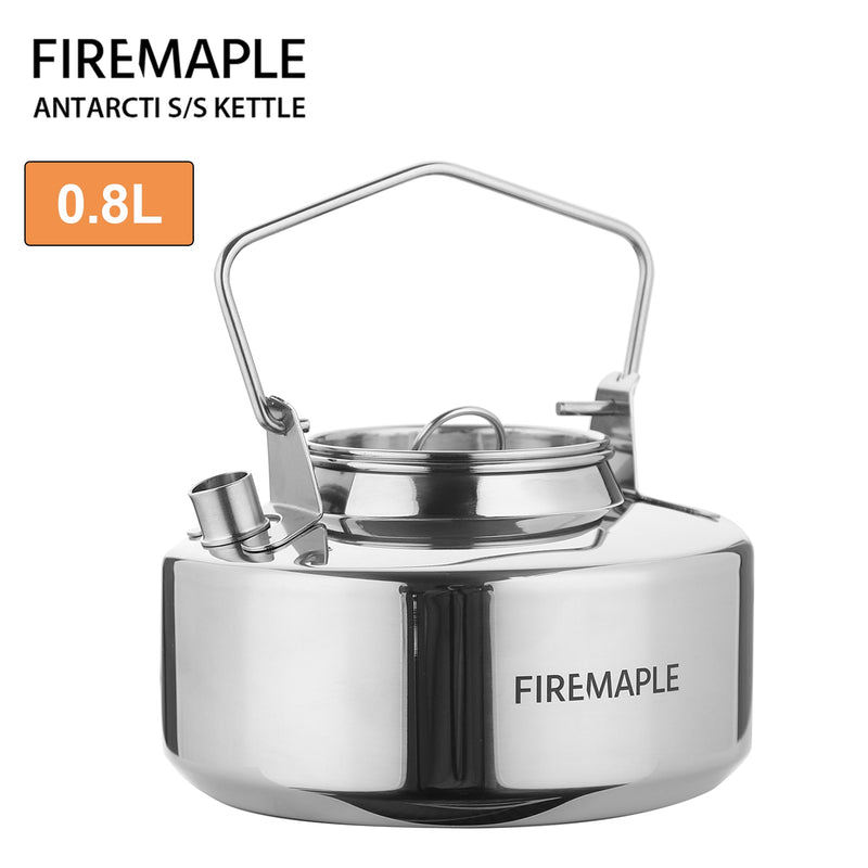 Fire Maple Antarcti Stainless Steel Backpacking Camping Kettle Bushcraft Gear Outdoor Durable Teapot High Quality S304 1L 295g