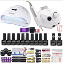 40 Colors Nail Polish super Manicure Set 120/80/54W LED Nail Lamp Nail Set With All Tools Needed For Manicure Electric Nail File