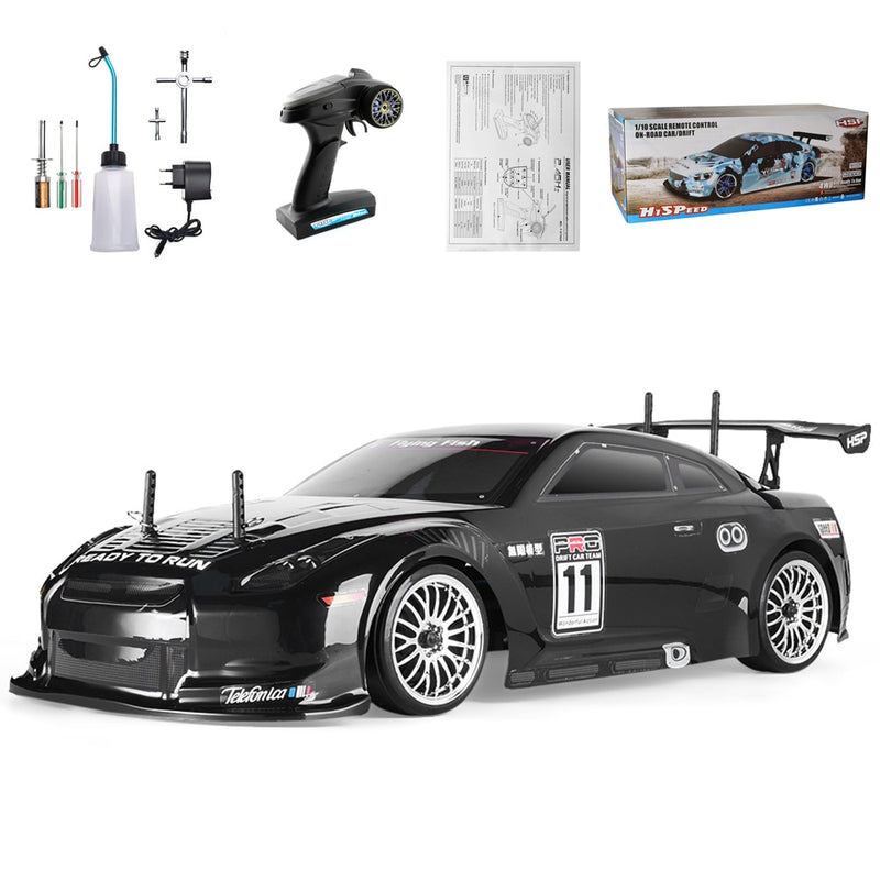 HSP On Road Racing Drift RC Car 1:10 Scale 4wd Two Speed ​​Nitro Gas Power Control remoto Car High Speed ​​Hobby Toys