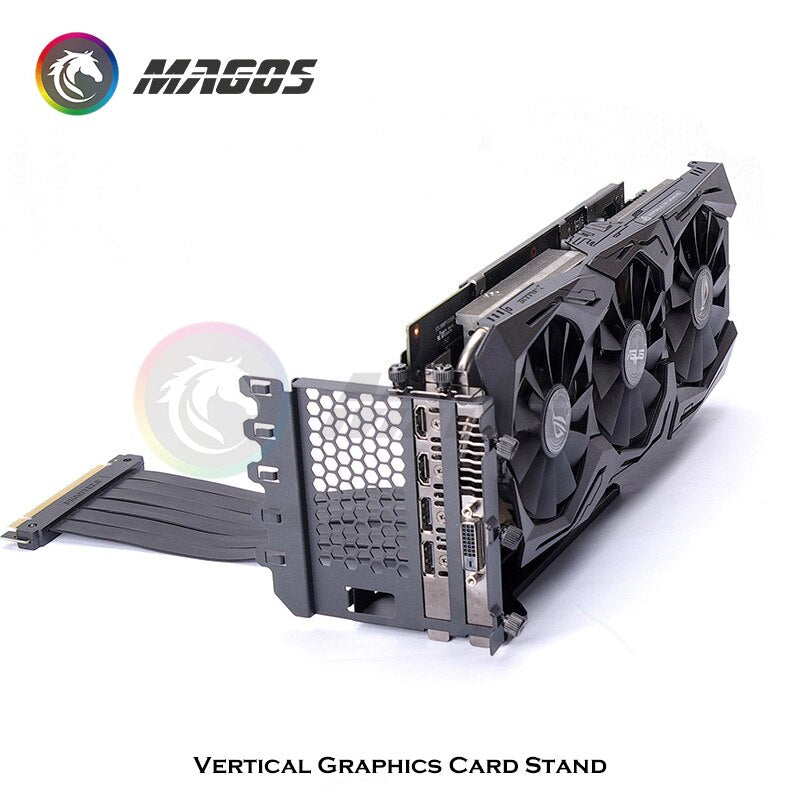 Phanteks PCI-E 4.0 Vertical GPU Mounting Kit Universal Bracket, 7+ PCI Slots Case Modding Used, Support+PCI-E 16 Riser Cable