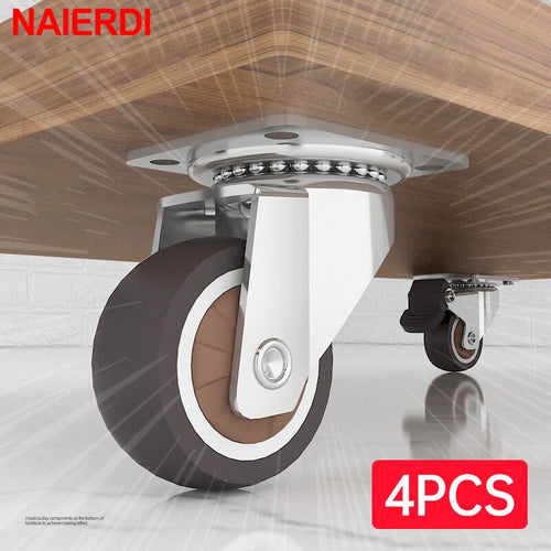 The Rolling Standard | TPR Rubber Swivel Casters with Brake Options
