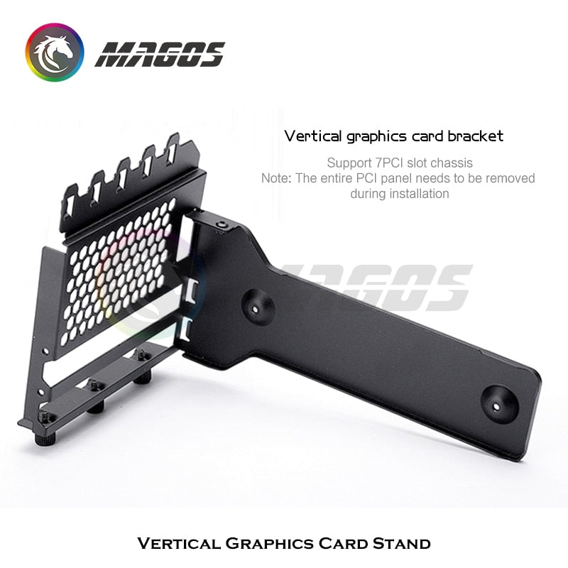 Phanteks PCI-E 4.0 Vertical GPU Mounting Kit Universal Bracket, 7+ PCI Slots Case Modding Used, Support+PCI-E 16 Riser Cable