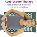 Yoga Acupressure Mat Back Body Relieve Stress Tension ABS spike Acupressure Massage Relaxation Pain Pad Mat