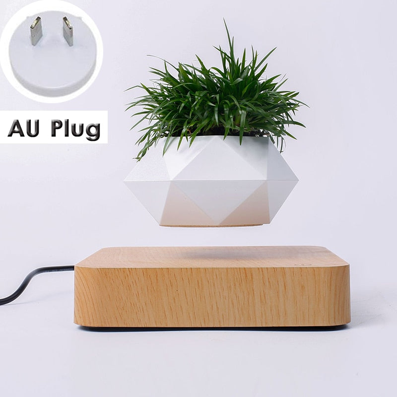 Hot Sale Levitating Air Bonsai Pot Rotation Planters Magnetic Levitation Suspension Flower Floating Pot Potted Plant Desk Decor