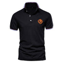 2021 New Summer Cotton POLO Shirt Men Giraffe Brand Embroidery Polo Shirt Men High Quality Short Sleeve England Style Mens Polos