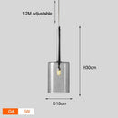 Modern Glass Pendant Lights Minimalist Dining Room Bar Bathroom Bedroom Hanging Lamps For Ceiling Dining Table Pendant Lighting