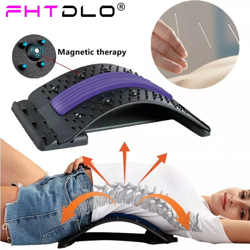 Magnetic Back Massage Muscle Relax Stretcher Posture Therapy Corrector Back Stretch Spine Stretcher Lumbar Support Pain Relief