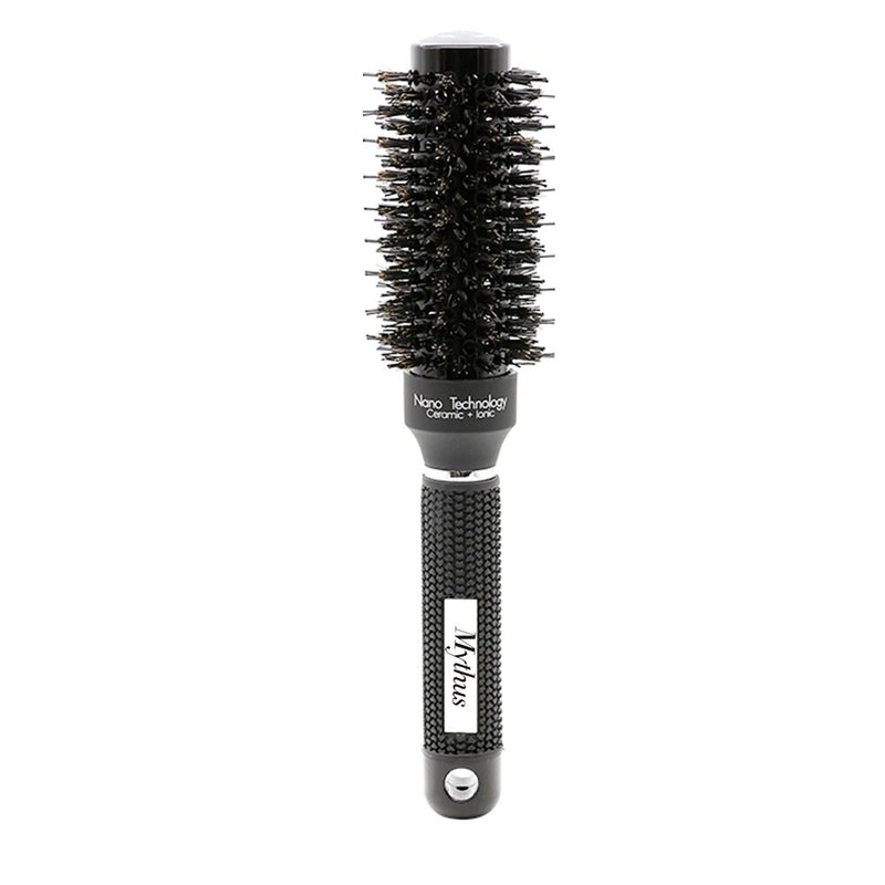 Mythus Professional Nano Technology Ceramic Ionic Hair Round Brush Boar Bristle Antistatic Heat Resistant Hair Curling Brushes