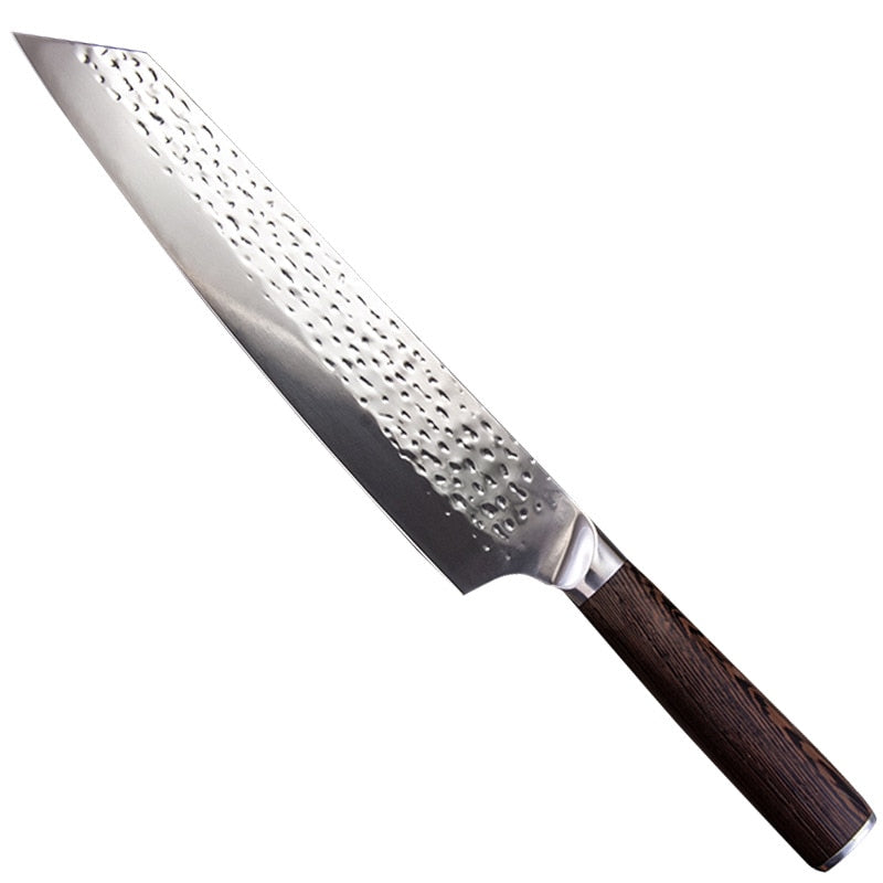 SHUOJI New 9 inch Japanese Kitchen Knife Kirisuke Chef Knives Sushi Sashimi Knives Super Sharp 7Cr15MOV Stainless Steel Knife