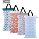 Elinfant 1 Stück große hängende nasse/trockene Eimertasche für Stoffwindeln, Einlagen, Windeln, Wäsche mit zwei wasserdichten Wickeltaschen mit Reißverschluss
