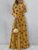 ZANZEA Fashion Off Shoulder Vestidos Female Lace Up Belted Dresses Beach Holiday Ruffle Robe Womens Bohemian Long Maxi Dress