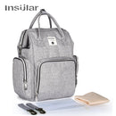 Insular Brand Nappy Backpack Bag Mummy Large Capacity Stroller Bag Mom Baby Multi-function Waterproof Outdoor Travel Diaper Bags