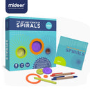 MiDeer Baby Drawing Toy Magical Variety Flower Ruler 3-6Years Kindergarten Gear Classics Imagination Creative Painting Template