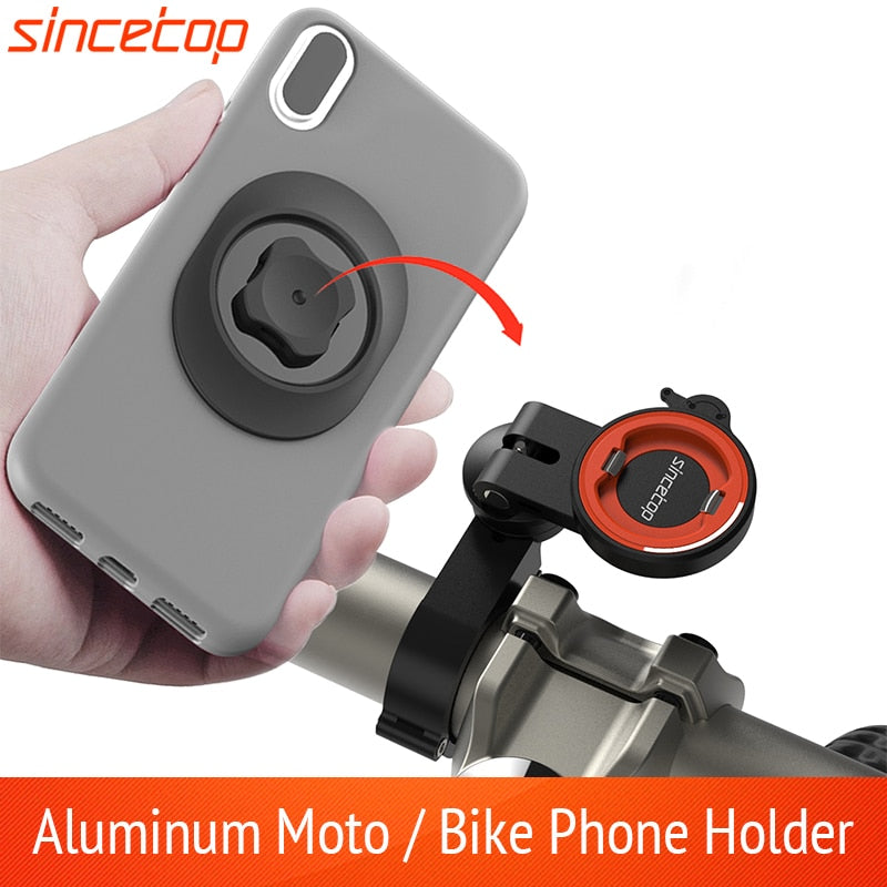 Soporte de teléfono móvil de bicicleta de aleación de aluminio soporte de teléfono de bicicleta ajustable soporte de teléfono MTB accesorios de ciclismo Clip de manillar de Moto
