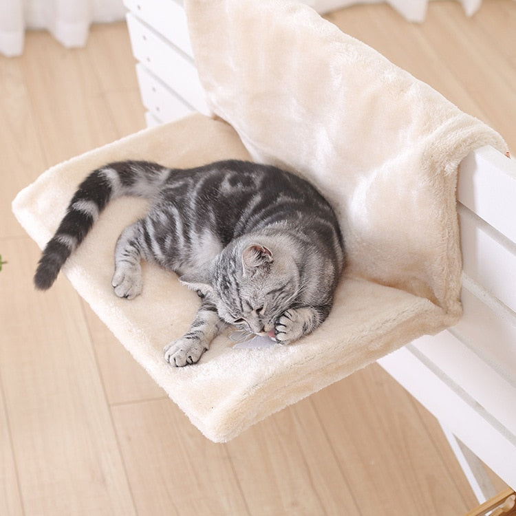 Pet Cat Animal Hammock Luxury Radiator Bed Hanging Winter Warm Fleece Basket Hammocks Metal Iron Frame Sleeping Bed for Cats
