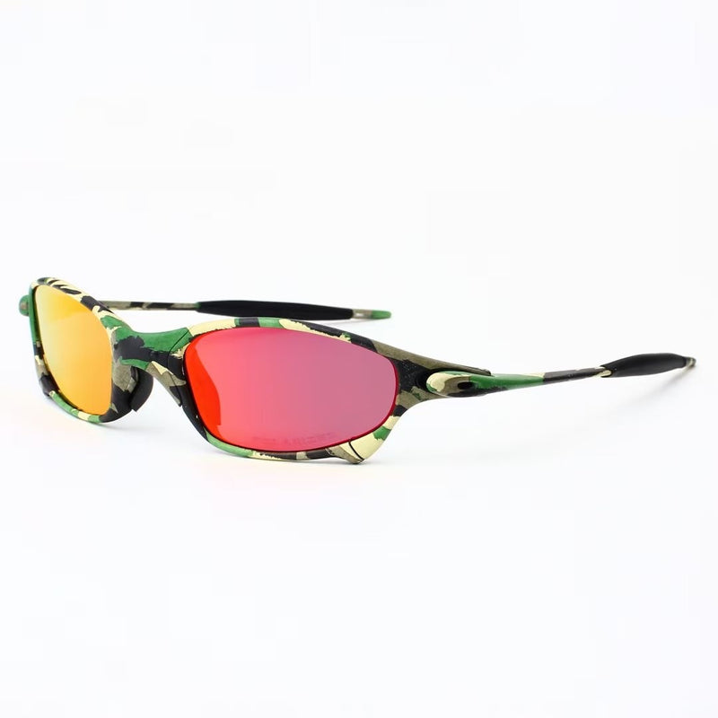 MTB Man Polarized Sunglasses Cycling Glasses UV400 Fishing Sunglasses Metal Bicycle Goggles Cycling Eyewear Riding Glasses B2-6