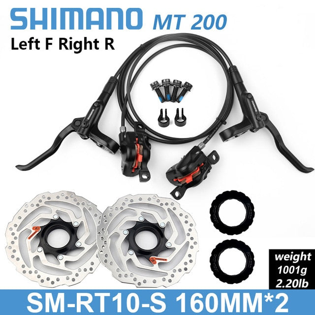 Shimano BR BL MT200 freno de bicicleta MTB freno de disco hidráulico 750/800/1350/1450/1500mm frenos de abrazadera de montaña actualizado MT315