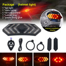 Luz de bicicleta inteligente, Control remoto inalámbrico, señal de giro para ciclismo, luz trasera, luz trasera recargable USB para bicicleta, lámpara de advertencia LED