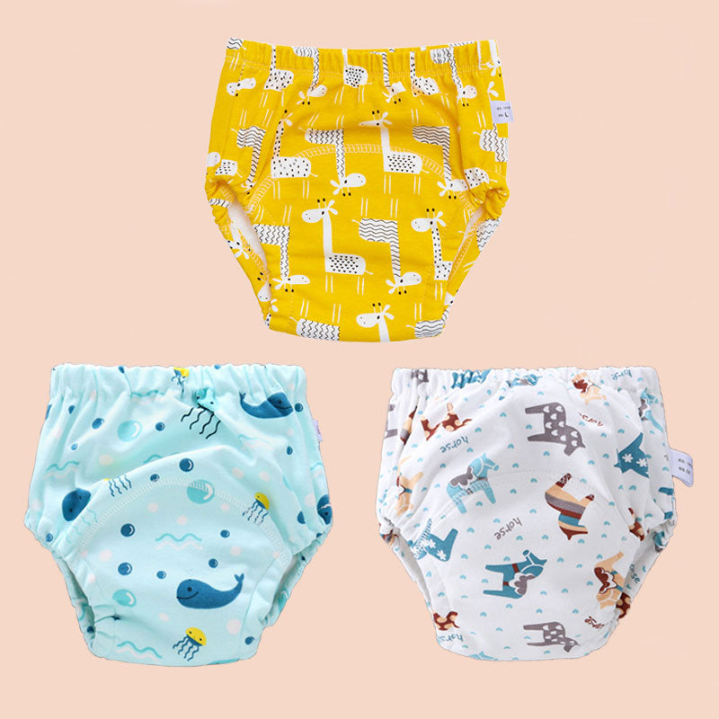 Baby Reusable Diapers Panties Potty Training Pants For Children Ecological Cloth Diaper Washable Toilet Toddler Kid Cotton Nappy